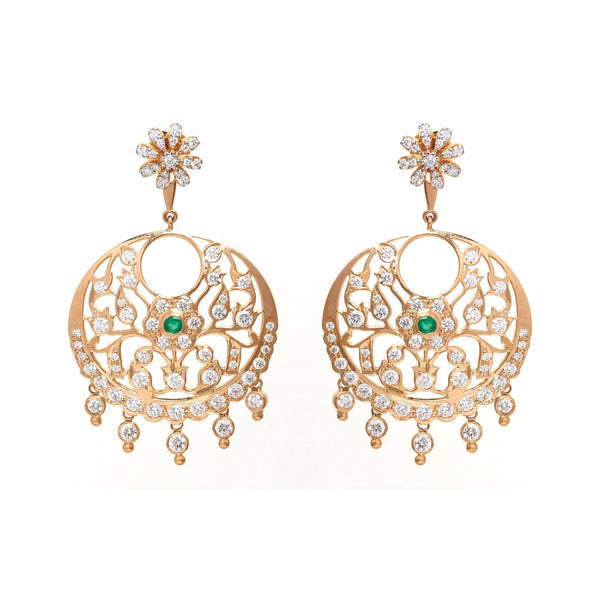 Goddess Chandbali Earrings - zaveribros.com