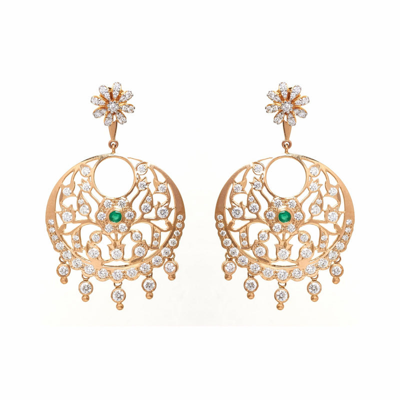 Goddess Chandbali Earrings - zaveribros.com