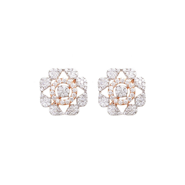 Stylish Diamond Stud Earrings - zaveribros.com
