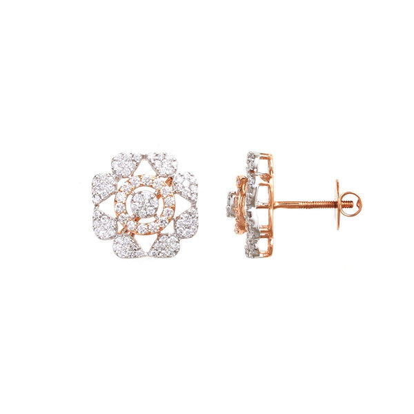 Stylish Diamond Stud Earrings - zaveribros.com
