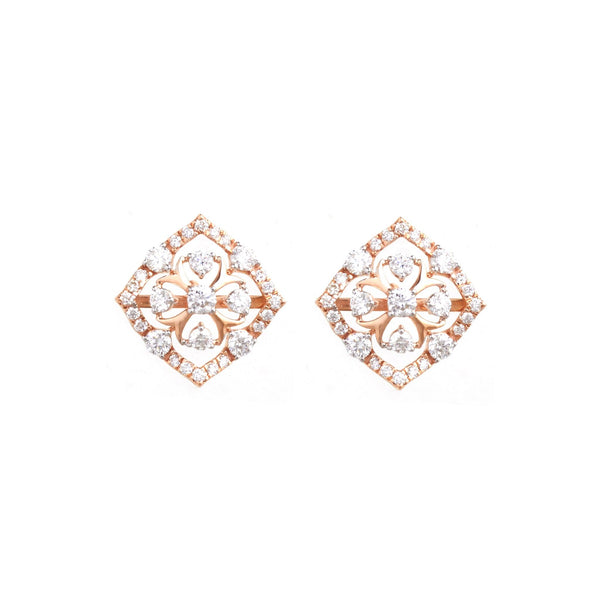 Winsome Diamond Stud Earrings - zaveribros.com
