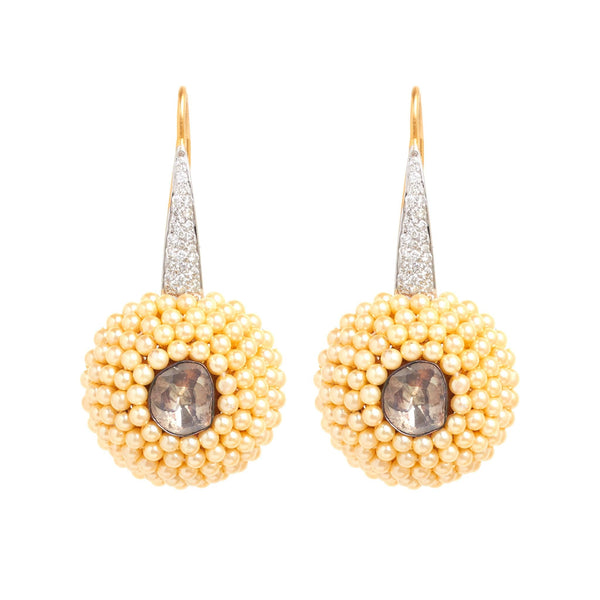 Traditional Marvellous Diamond Hoop Earrings - zaveribros.com