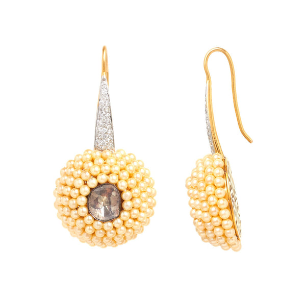Traditional Marvellous Diamond Hoop Earrings - zaveribros.com