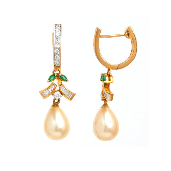 Perfectly Glamorous Diamond Bali Earrings - zaveribros.com