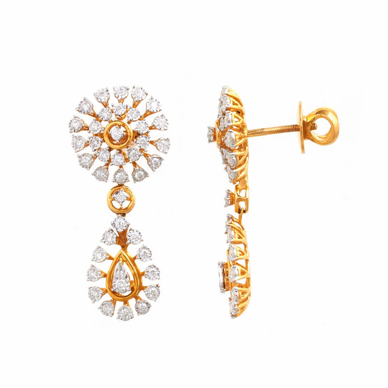 Magnificent Diana Diamond Earrings - zaveribros.com