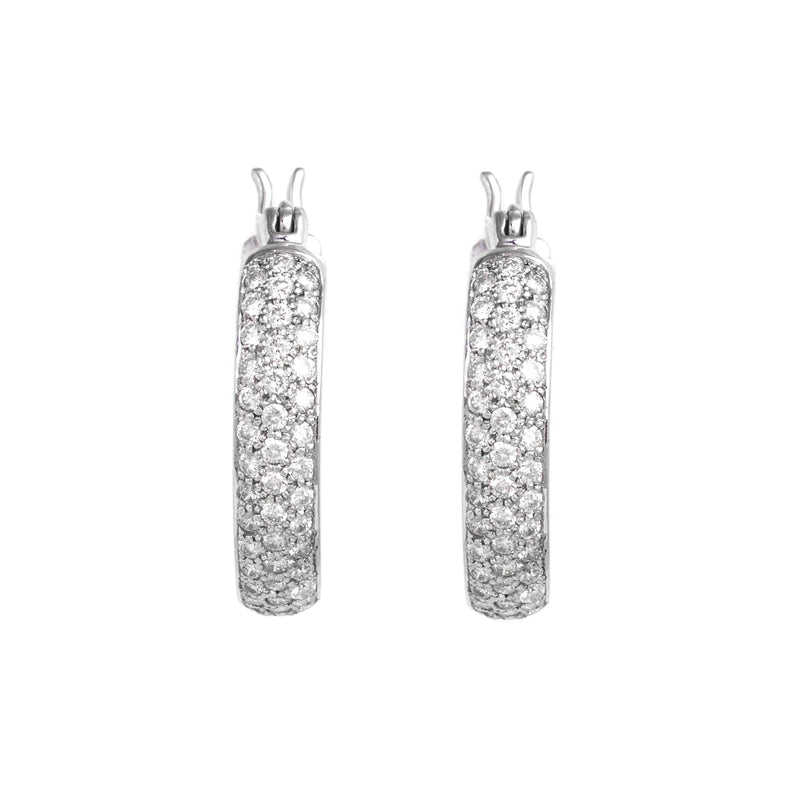 Shikha Diamond Hoop Earrings - zaveribros.com