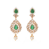 Mind-Blowing Artistry Polki Chandbali Earrings - zaveribros.com