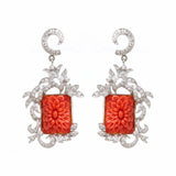 Bold and Beautiful 18Kt Diamond Dangle Earrings - zaveribros.com