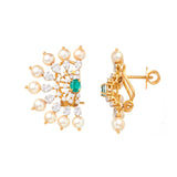 HalfMoon Diamond Stud Earrings - zaveribros.com