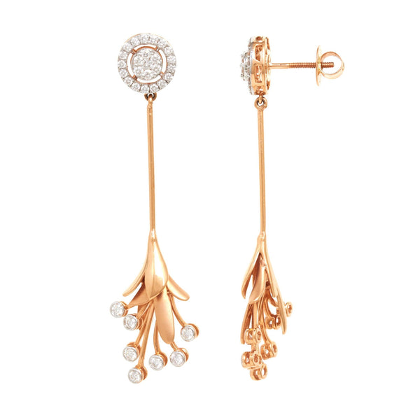 Elegant Lasna Diamond Earrings - zaveribros.com