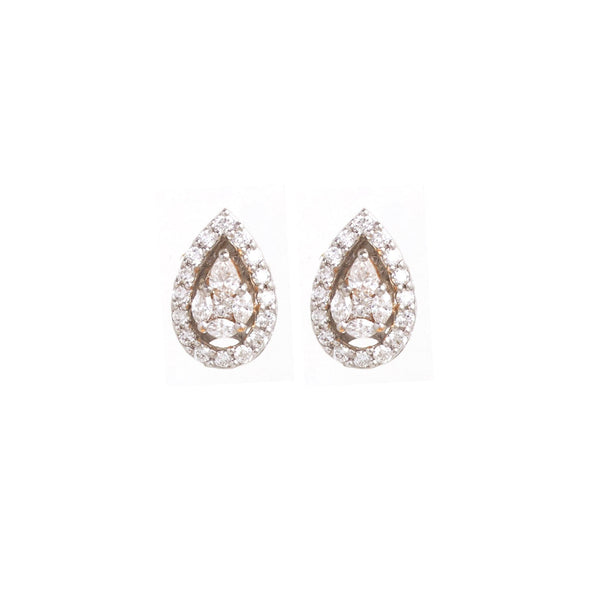 Thilak Diamond Stud Earrings - zaveribros.com