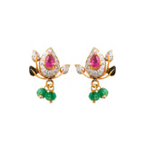 Mango Shaped Diamond Stud Earrings - zaveribros.com