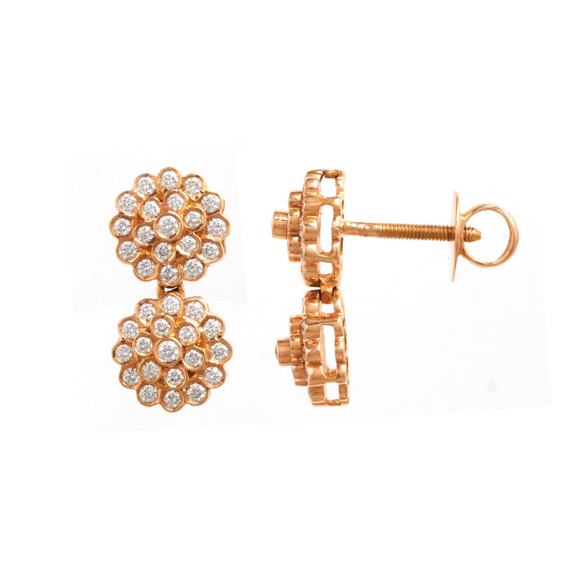 Garland Diamond Stud Earrings - zaveribros.com