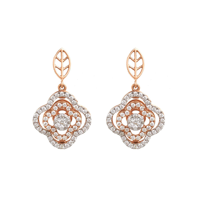 Modish Diamond Stud Earrings - zaveribros.com