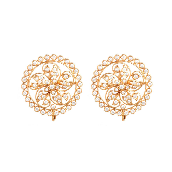 Precious Shine 18Kt Diamond Stud Earrings - zaveribros.com