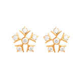 Floral minimalist Diamond Studs - zaveribros.com