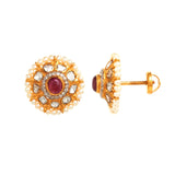 Elegant Polki Studs - zaveribros.com