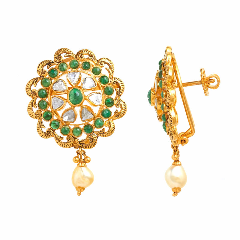 Rashmi Diamond Drop Earrings - zaveribros.com