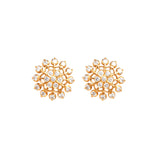 Stunning floral Diamond Studs - zaveribros.com