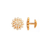 Stunning floral Diamond Studs - zaveribros.com