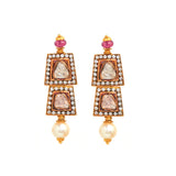 Geetika Polki Drop Earrings - zaveribros.com