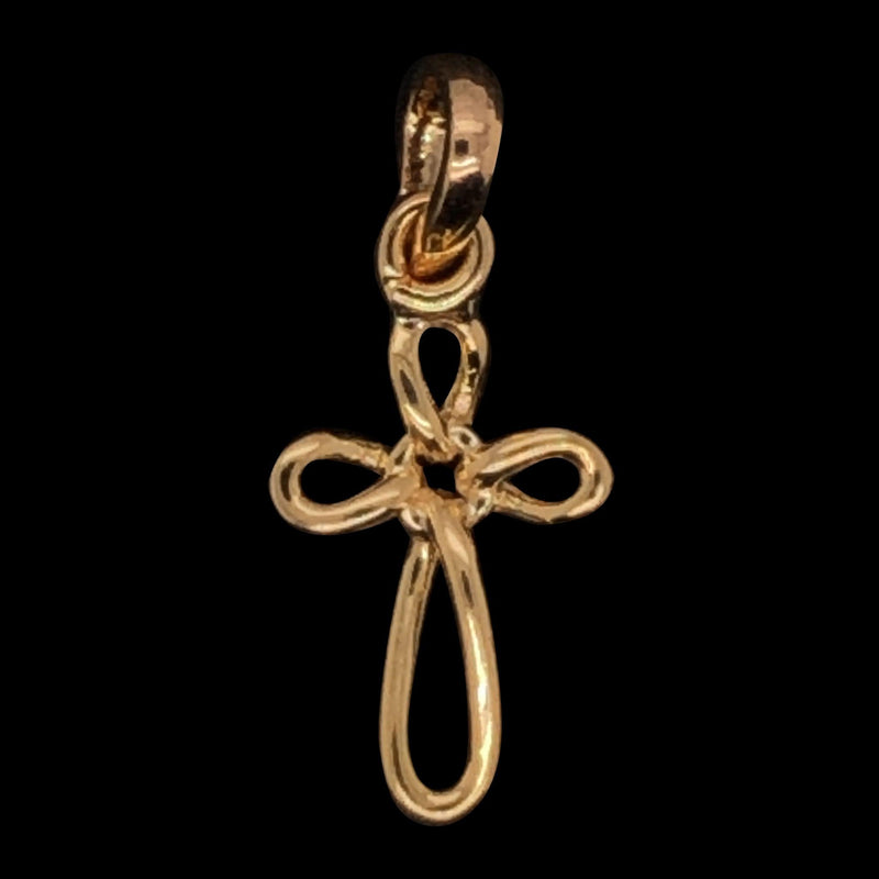 Criss Cross Gold Pendant freeshipping - zaveribros.com