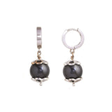 Black Pearl Beauty Gold Earrings - zaveribros.com