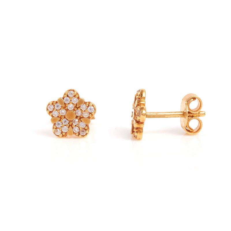 Delicate gold hot sale stud earrings