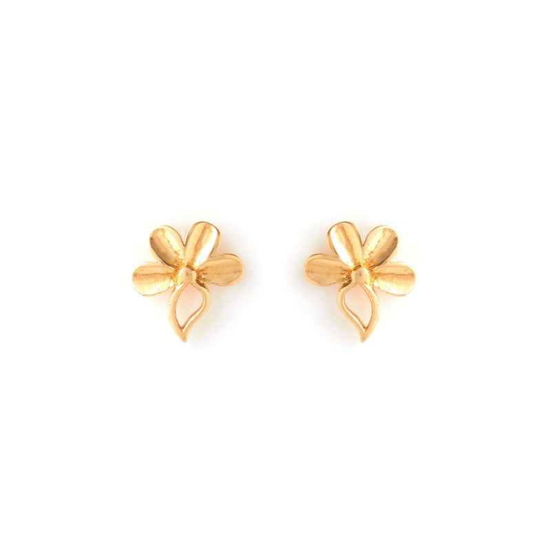 Good Looking Gold Covering Kammal Models South Indian Stud Earrings  Screwback ER23322