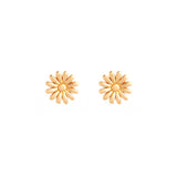 Tiny Flower Gold Stud Earrings - zaveribros.com