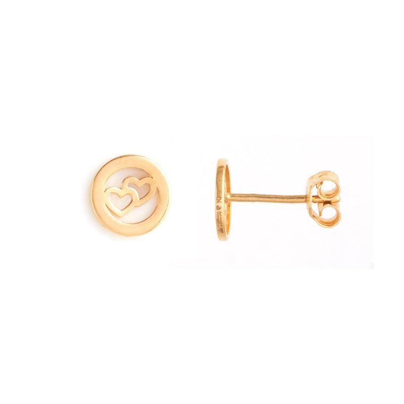 Classic Stud Gold Earring | kasturidiamond