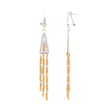 Classic Modern Gold Tassel Earrings - zaveribros.com