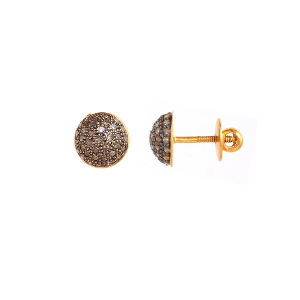 Glamourous Polki Stud Earrings - zaveribros.com