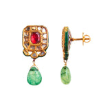 Gauri Polki Drop Earrings - zaveribros.com