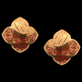 Decorative Floral Gold Pendant Set freeshipping - zaveribros.com