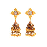 Magical Beauty Polki Jhumka Earrings - zaveribros.com