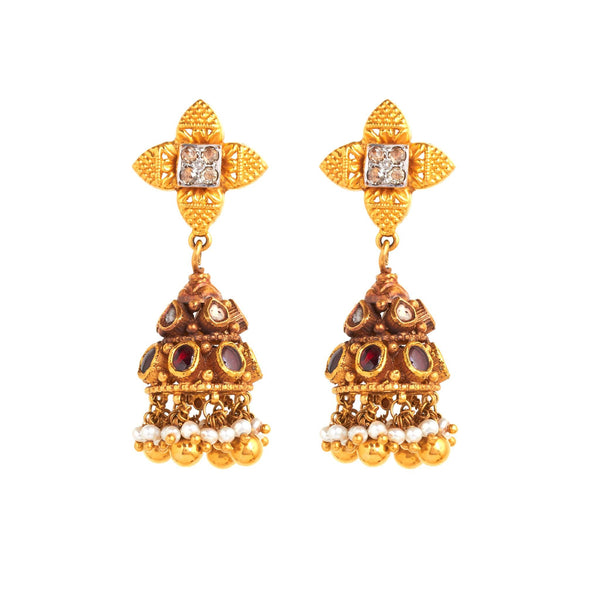 Polki jewelry Bridal Jewelery,Polki earrings,Pure silver jewelry-NIHIR –  Nihira