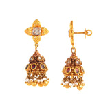 Magical Beauty Polki Jhumka Earrings - zaveribros.com