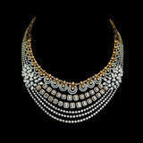 Exotic Bridal Diamond Necklace freeshipping - zaveribros.com