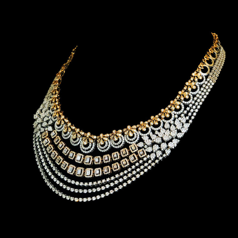 Diamond Necklace In 18Kt Gold (17.870 Gram) With Diamonds (2.13 Ct)