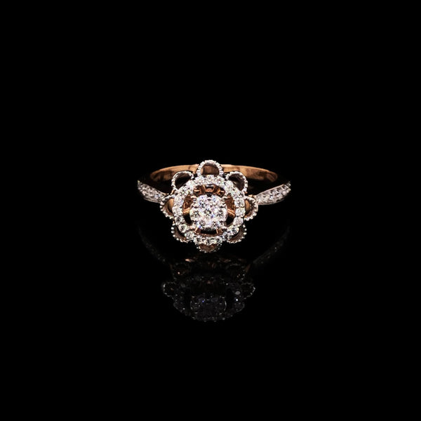 Stunning Floral Diamond Ring freeshipping - zaveribros.com