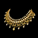 Splendid Pearl  Polki Necklace freeshipping - zaveribros.com