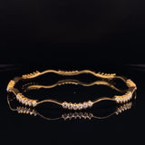 Classic Zig-Zag Traditional Diamond Bangle