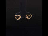 Infinity Love Gold Stud Earrings
