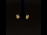 Tiny Flower Gold Stud Earrings