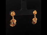 Twinkle Shine Gold Dangle Earrings